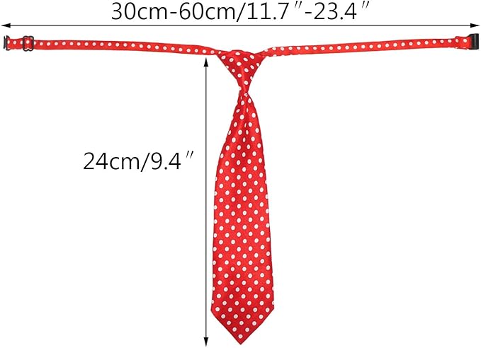 Segarty Dog Ties for Large Dogs, Pet Neck Tie, with Adjustable Collar, Bulk Bow Ties Bowties Necktie Grooming Accessories for Girl Boy Dog Valentines Holiday Birthday Wedding Cosplay Costumes