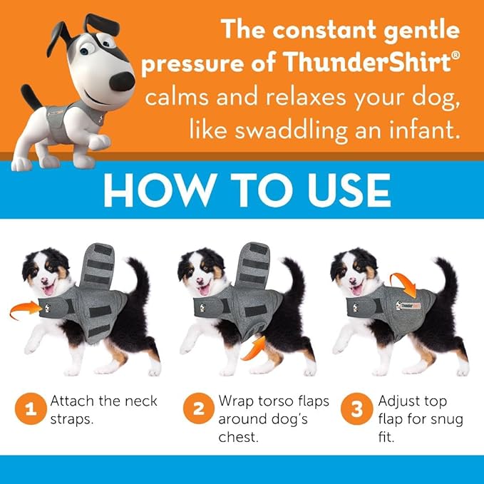 ThunderShirt for Dogs, Large, Platinum Sport - Dog Anxiety Relief Calming Vest