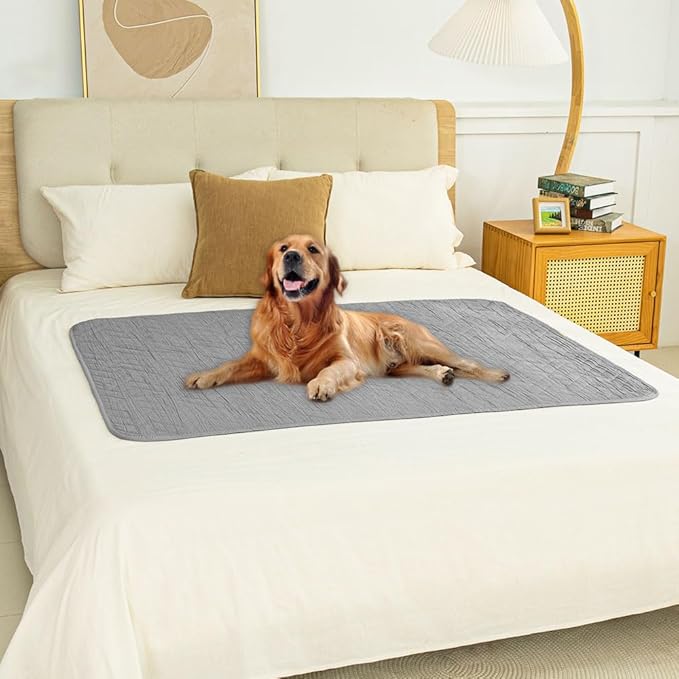 Ameritex 100% Waterproof Dog Bed Blankets Double Sided Dog Couch Cover Knurling Pattern pet Bed Cover Reversible Furniture Couch Sofa Car for Puppy Kids