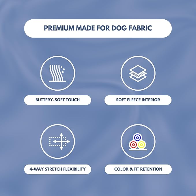 Spark Paws Dog Hoodie - Premium Quality, Buttery Soft, Superior Comfort and Fit, Calming Fleece Interior, Suitable for All Breeds - Slate Blue - 2XL