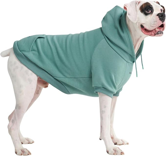 Spark Paws Dog Hoodie - Premium Quality, Buttery Soft, Superior Comfort and Fit, Calming Fleece Interior, Suitable for All Breeds - Teal - 4XL