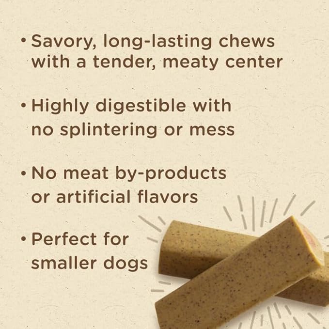 Variety Rachael Ray Nutrish Soup Bones Minis Dog Treats For Smaller Dogs Real Beef & Barley and Real Chicken & Veggies - Each Pack 4.2 oz/ 6 Chew Treats (Minis) by Rachael Ray