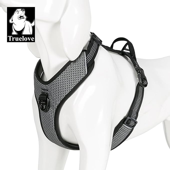 TRUE LOVE Dog Harness Outdoor Adventure II Reflective Vest with 2 Leash Attachments Matching Leash and Collar Available TLH6071