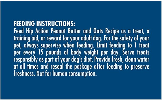 Zuke’s Hip Action, Hip And Joint Support, Soft And Chewy Natural Dog Treats , Peanut Butter And Oats Recipe - 16.0 OZ Bag