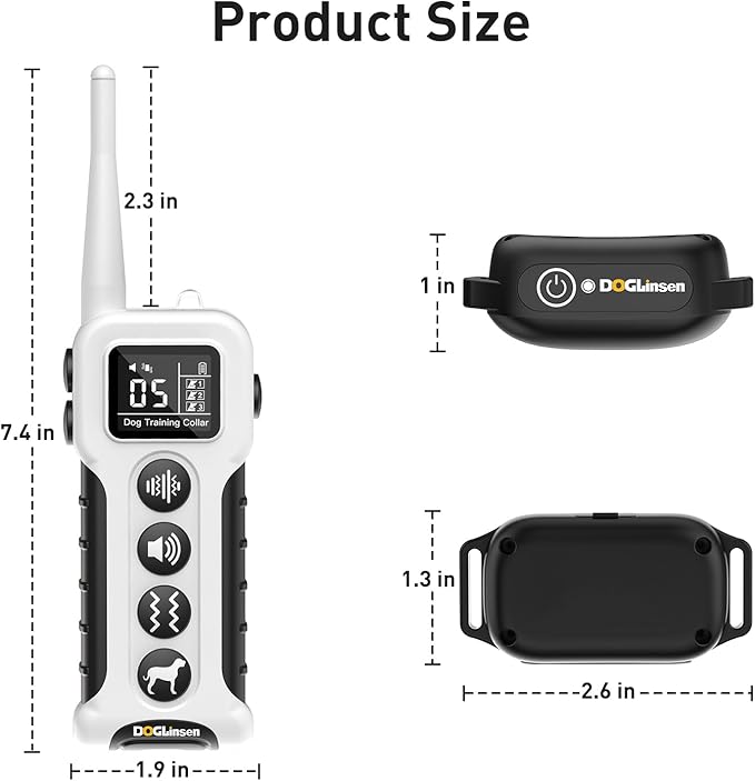 No Shock Dog Training Collar with Remote 3300ft Range, Vibrating Dog Collar, Vibration Collar for Small Medium Large Dogs, 9 Style Tones and Vibration Collar