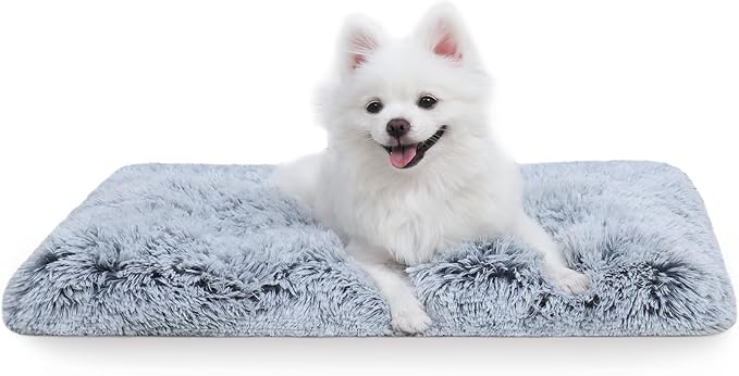 Vonabem Medium Dog Bed Washable, Soft Puppy Crate Beds for Medium Small Dogs and Cats, Plush Soft Puppy Pet Beds, Anti-Slip Dog Cage Mats for Sleeping, Kennel Pad 30 Inch