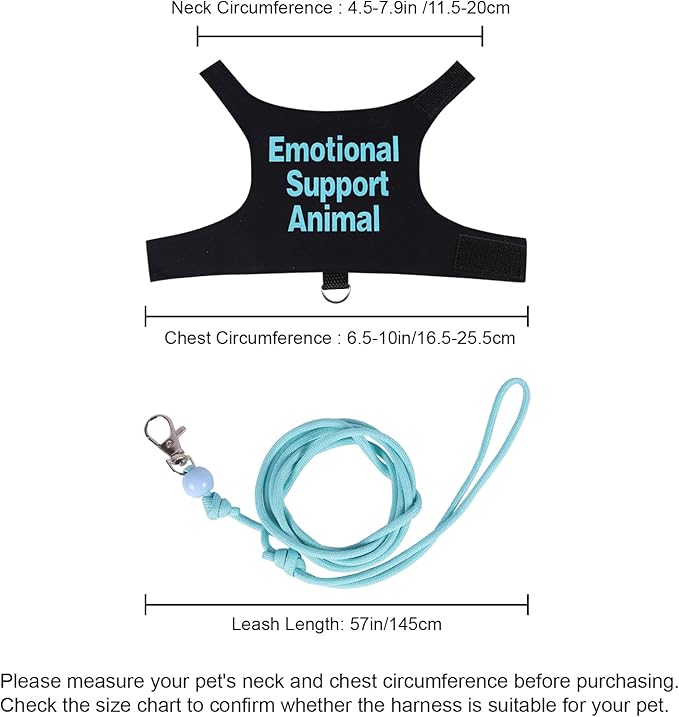 Bearded Dragon Harness and Leash Set Adjustable Reptile Lizard Leash Rope Vest Clothes Starter Kit Accessories for Small Animal Outdoor Walking Training