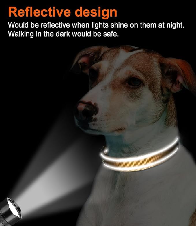 Joytale Reflective Dog Collar,Soft Neoprene Padded Breathable Nylon Pet Collar Adjustable for Puppy and Small Dogs,Khaki,XS