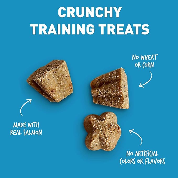(3 Pack) Cloud Star Tricky Trainers Crunchy Low Calorie Training Dog Treat 14 oz, Cheddar, Liver, and Salmon with 10ct Pet Wipes