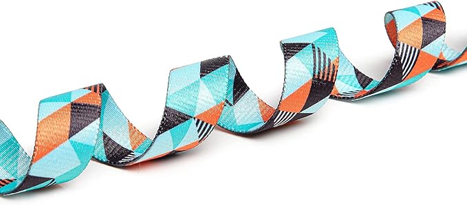 Adjustable Dog Collar with Patterns, Ultra Comfy Soft Nylon Breathable Pet Collar for Small Medium Large Dogs (L, Geometry)