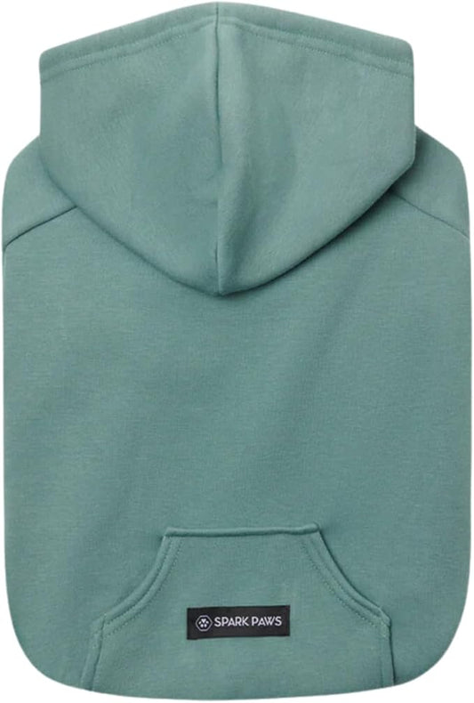Spark Paws Dog Hoodie - Premium Quality, Buttery Soft, Superior Comfort and Fit, Calming Fleece Interior, Suitable for All Breeds - Teal - S