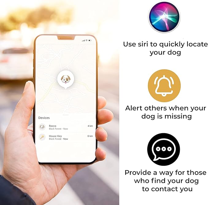 Pup Culture AirTag Dog Collar | Durable & Protective Dog AirTag Holder - Track Your Pet Using Apple AirTag Technology - Dog Collar AirTag Holder -for Dogs and Cats