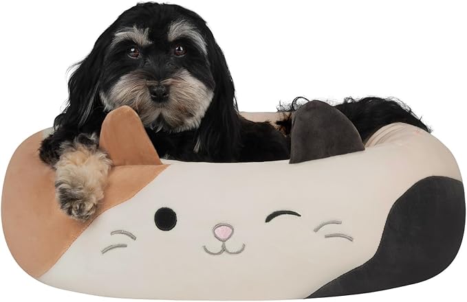 Squishmallows Original 30-Inch Cam The Calico Cat Pet Bed - Large Ultrasoft Official Jazwares Plush Pet Bed