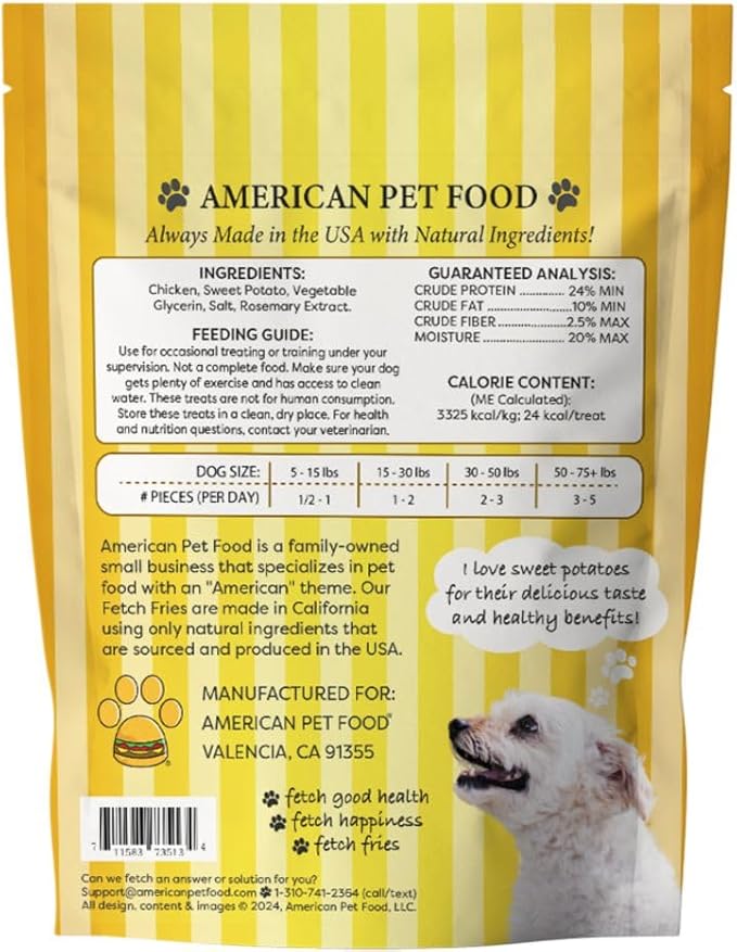 Chicken and Sweet Potato Dog Treats, Soft Chicken Jerky for Small and Large Breeds, Naturally Healthy, Made in The USA (32 oz)