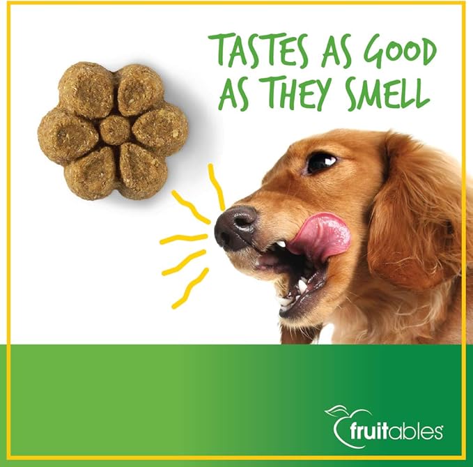 Fruitables Baked Dog Treats - Pumpkin Treats for Dogs - Healthy Low Calorie - Free of Wheat, Corn and Soy - 7 oz (Variety Pack of 4)