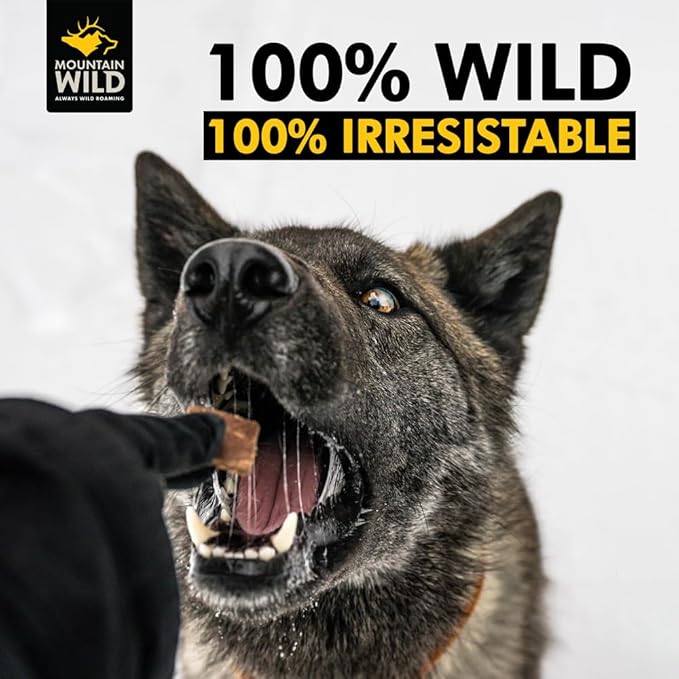 Venison Jerky Dog Training Treats, Grain Free, All Natural, No Fillers, No Artificial Preservatives - Nature's Purest Dog Treats - 8 oz Bag (2 Pack)