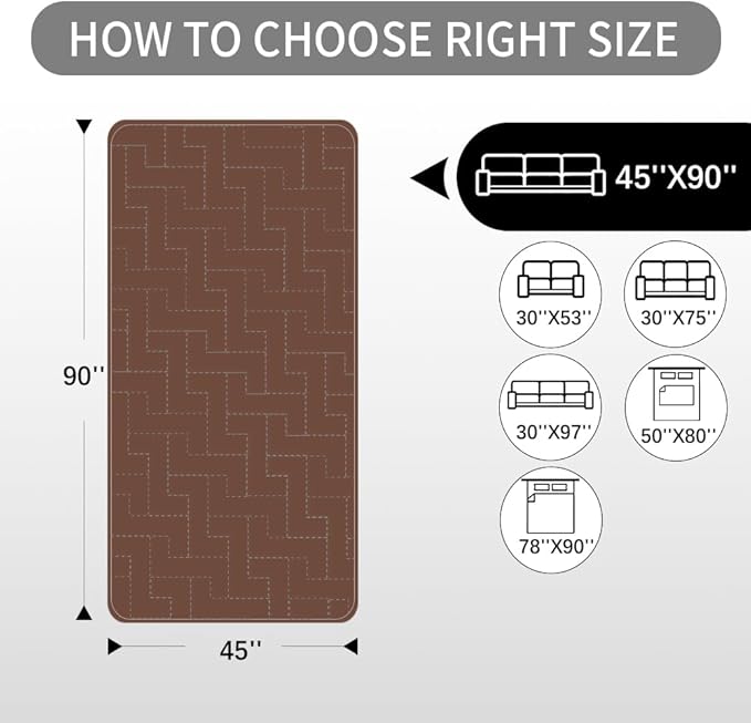 fuguitex Waterproof Dog Bed Cover Couch Cover for Pet Anti-Slip Cat Mat Pet Pad Blanket for Sofa Chair Recliner Bed Furniture Protrctor