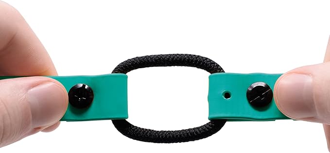 Educator Quick Snap Bungee Dog Collar, Biothane, Waterproof, Odorproof, Easy Connect and Disconnect Clasp and D Ring with Comfort Bungee Loop, Adjustable for Custom Fit, 3/4-Inch, Teal