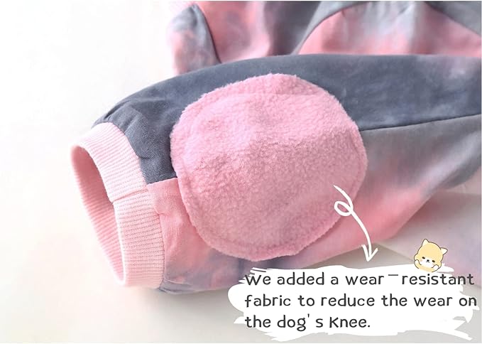 Tie Dye Dog Shirt for Large Dogs Breathable Cotton Dog Clothes Dog Pajamas Big Dogs Shirts Boy Girl L, Pink Tiedye
