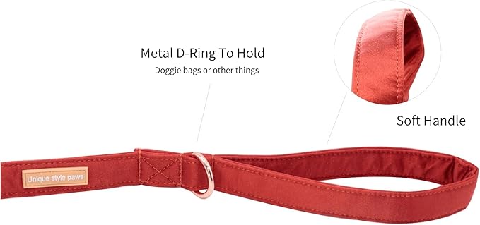 Unique style paws Silk Dog Leash Durable Dog Leashes with Welded D-Ring Comfortable Handle for Small Medium Large Dogs