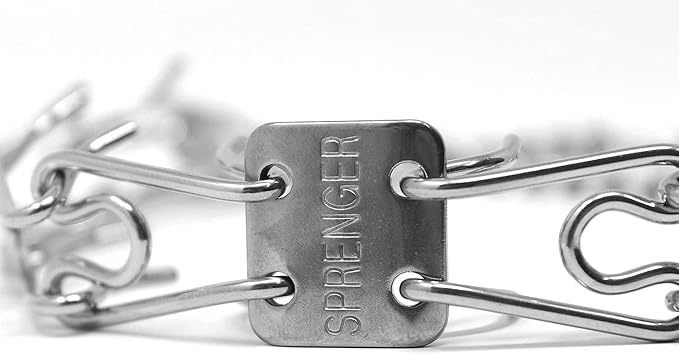 Herm Sprenger Prong Collar for Dog Training | Micro Prong Stainless Steel Ultra-Plus Dog Collar | Assembly Chain Training Collar for Smaller Dogs | Made in Germany - (1.5 mm, (Neck Size Upto 9.5"))