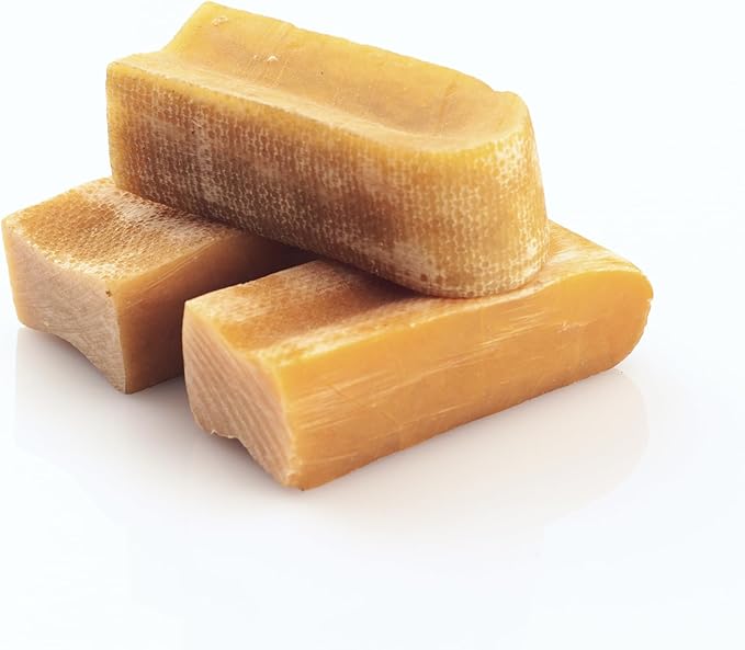 Best Bully Sticks Himalayan Yak Cheese for Dogs - Medium 4 Count (Pack of 1) - Natural, No Lactose, Odor Free, Long-Lasting Snack