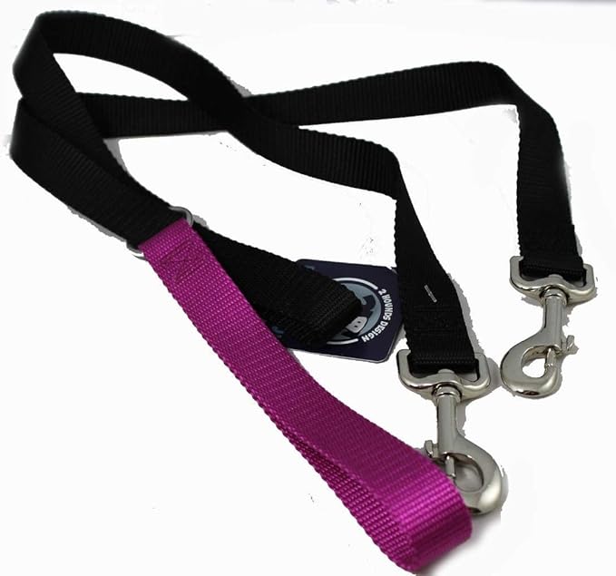 2 Hounds Design Freedom No Pull 1 Inch Training Leash ONLY Works with No Pull Harnesses Raspberry