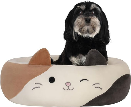 Squishmallows Original 30-Inch Cam The Calico Cat Pet Bed - Large Ultrasoft Official Jazwares Plush Pet Bed