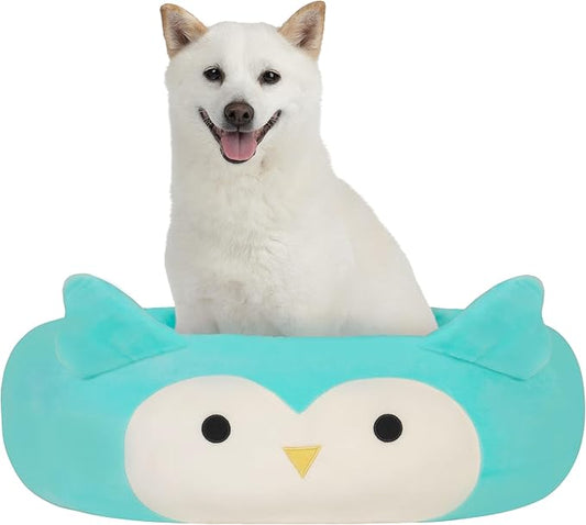 Squishmallows Original 24-Inch Winston The Owl Pet Bed - Medium-Sized Ultrasoft Official Jazwares Plush Pet Bed