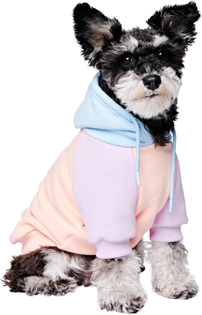 Spark Paws Dog Hoodie - Premium Quality, Buttery Soft, Superior Comfort and Fit, Calming Fleece Interior, Suitable for All Breeds - Cotton Candy - S