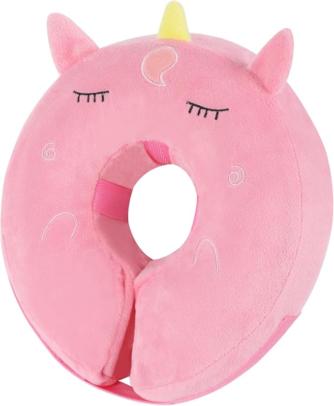 IEUUMLER Inflatable Recovery Dog Collar, Protective Donut Cone, Adjustable Soft Collar for Dog and Cat After Surgery Prevent from Biting & Scratching EU002 - Unicorn L