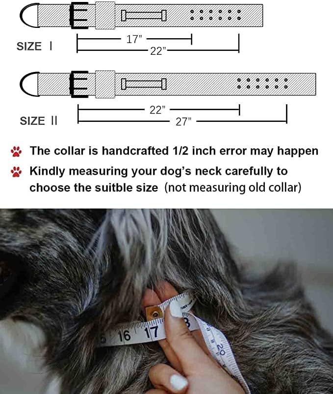 Large Dog Collar - Black Heavy Duty Collars for Gaint Breed Dogs, 2 inch Wide with Handle Strong Nylon and Stainless Hardware Tactical Collar, Good Choice for Large Dogs 17"-22"