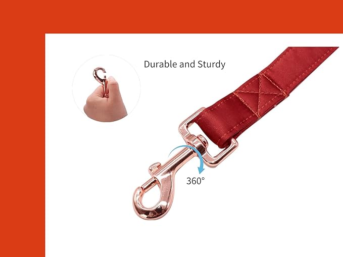 Unique style paws Silk Dog Leash Durable Dog Leashes with Welded D-Ring Comfortable Handle for Small Medium Large Dogs