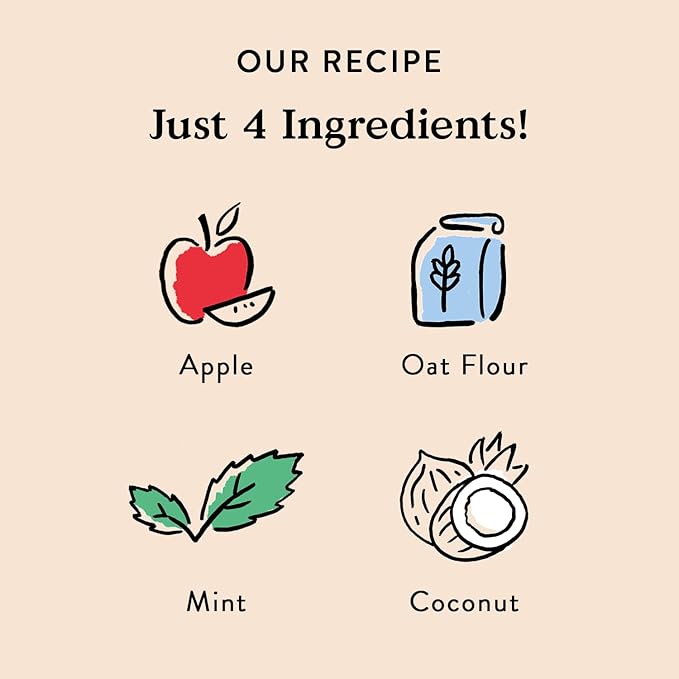 Bocce's Bakery Breath Daily Support Treats for Dogs, Wheat-Free Dog Treats, Made with Real Ingredients, Baked in The USA, Supports Oral Health, All-Natural Apple & Mint Biscuits, 12 oz