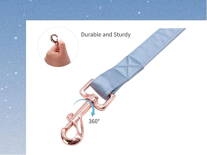 Unique style paws Silk Dog Leash Durable Dog Leashes with Welded D-Ring Comfortable Handle for Small Medium Large Dogs