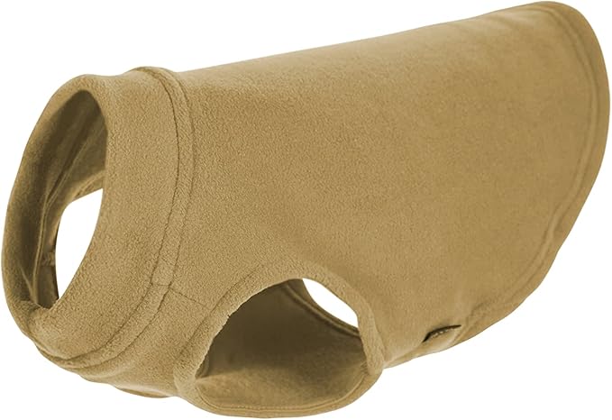 Gooby - Stretch Fleece Vest, Pullover Fleece Vest Jacket Sweater for Dogs, Sand, X-Small