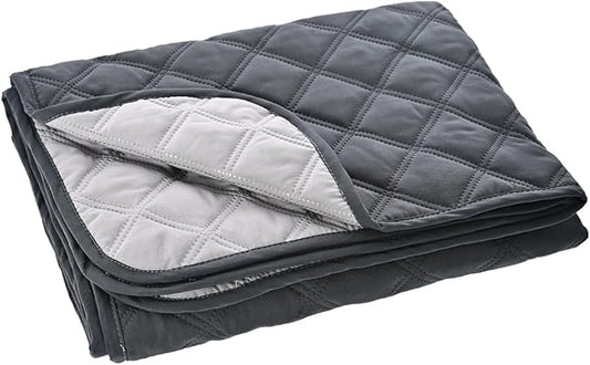 Amazon Basics Dog Bed Cover, Washable, Quilted Furniture Protector for Indoor Pets, Non-Slip Couch Cover Extra Small, Gray