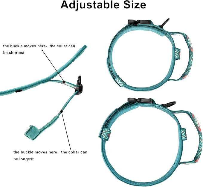 DAGANXI Tactical Dog Collar, Adjustable Military Training Nylon Dog Collar with Control Handle and Heavy Metal Buckle for Medium and Large Dogs, with Patches and Airtags Case (L, Green Arrow)