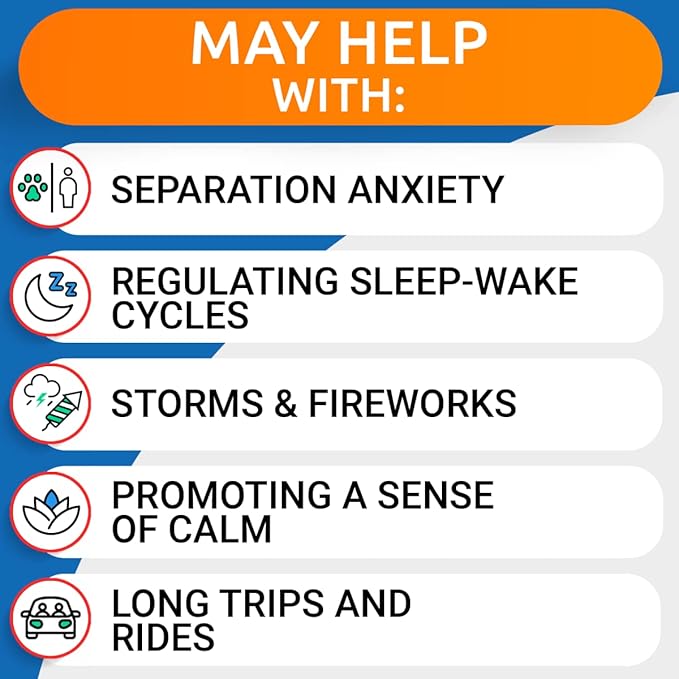 Bark&Spark Advanced Calming Chews for Dogs - Anxiety Relief Treats - Melatonin + Hemp Oil - Separation Aid - Stress Relief During Fireworks, Storms, Thunder - Aggressive Behavior - SmokyBacon (120ct)