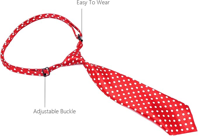 Segarty Dog Ties for Large Dogs, Pet Neck Tie, with Adjustable Collar, Bulk Bow Ties Bowties Necktie Grooming Accessories for Girl Boy Dog Valentines Holiday Birthday Wedding Cosplay Costumes