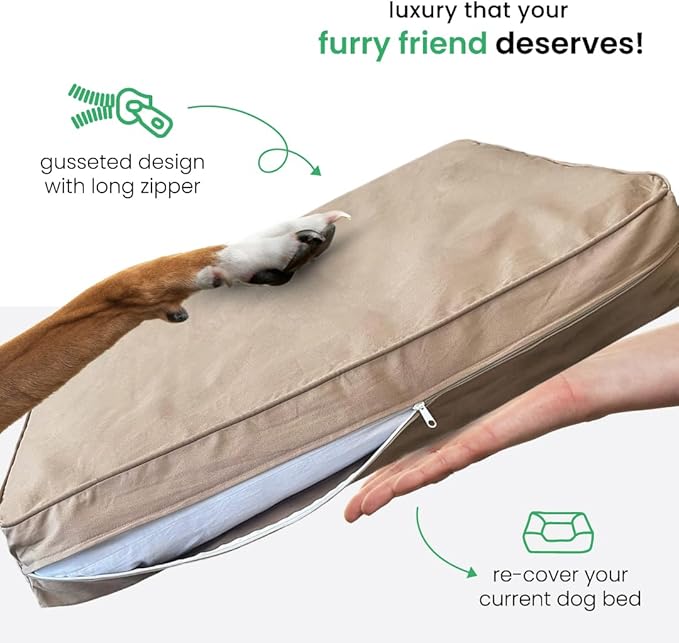 Molly Mutt Small Dog Bed Cover - Wild Horses Print - Measures 22”x27”x5’’ - 100% Cotton - Durable - Breathable - Sustainable - Machine Washable Dog Bed Cover