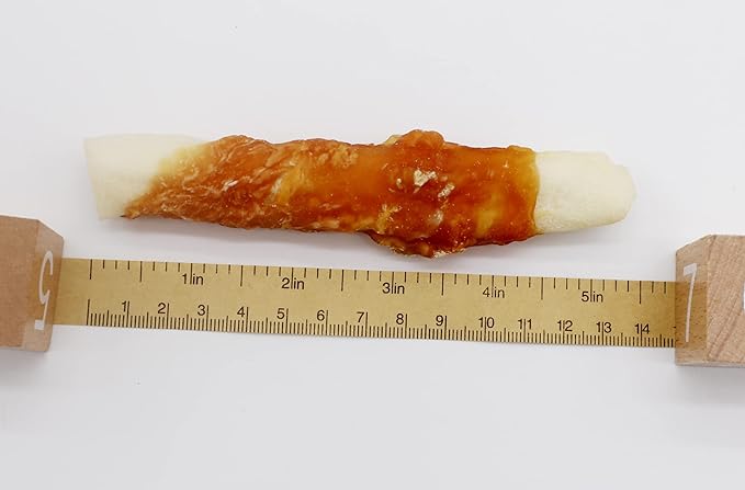 Dog Treats Chicken Wrapped Rawhide Rolls Healthy Dog Chews Long Lasting 0.5lb/227g