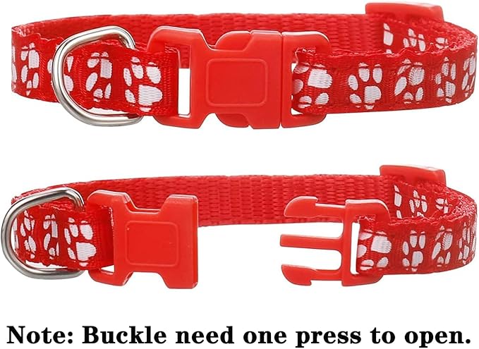 12 Pack Puppy Collars for Litter, Adjustable Puppy ID Collars Soft Nylon Whelping Collars for Newborn Litter Pets Medium