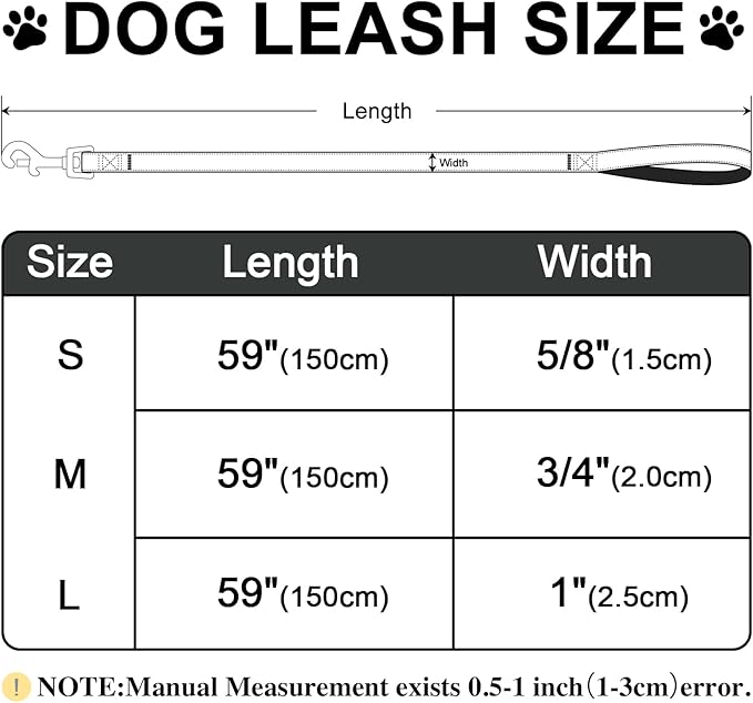 Tunkoo Dog Leash Christmas Plaid with Soft Comfy Cotton Handle,Girl Pet for Small Medium Large Dogs Cats Daily Walking(Red Plaid,S)