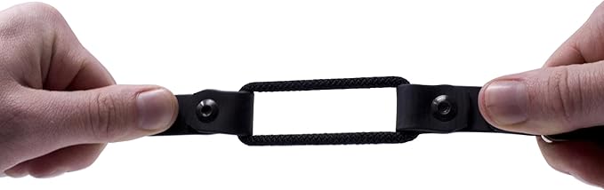 Educator Quick Snap Bungee Dog Collar, Biothane, Waterproof, Odorproof, Easy Connect and Disconnect Clasp and D Ring with Comfort Bungee Loop, Adjustable for Custom Fit, 1-Inch, Black