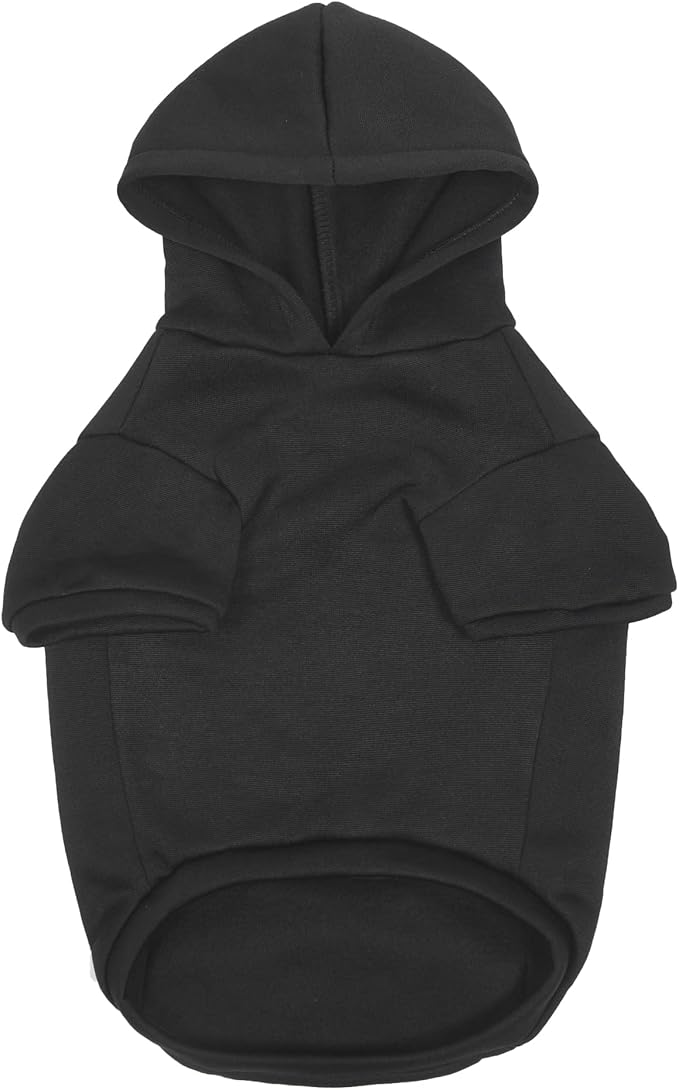 WB Friends Dog Hoodie, Black with Friends Logo, Size Medium with Hood and Pocket for Treats or Waste Bags | Friends Show Pet Products| Pet Clothes for Friends Lovers (FF20719)