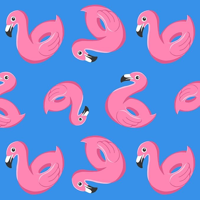 HDE Dog Swim Trunks Hawaiian Board Shorts Beach Pool Swimsuit for XS to XXL Dogs Flamingos - M