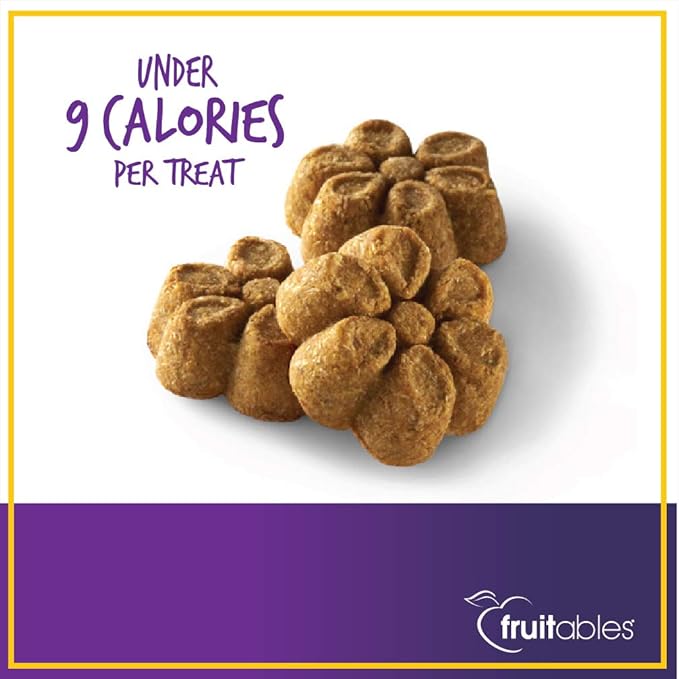 Fruitables Baked Dog Treats - Pumpkin Treats for Dogs - Healthy Low Calorie - Free of Wheat, Corn and Soy - 7 oz (Variety Pack of 4)