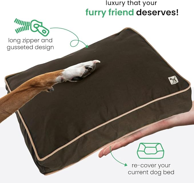 Molly Mutt Small Dog Bed Cover - Landslide Print - Measures 22"X27"X5"- 100% Cotton - Durable - Breathable - Sustainable - Machine Washable Dog Bed Cover