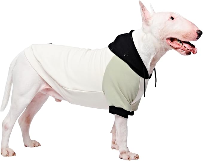 Spark Paws Dog Hoodie - Premium Quality, Buttery Soft, Superior Comfort and Fit, Calming Fleece Interior, Suitable for All Breeds - Olive Cream - 2XL